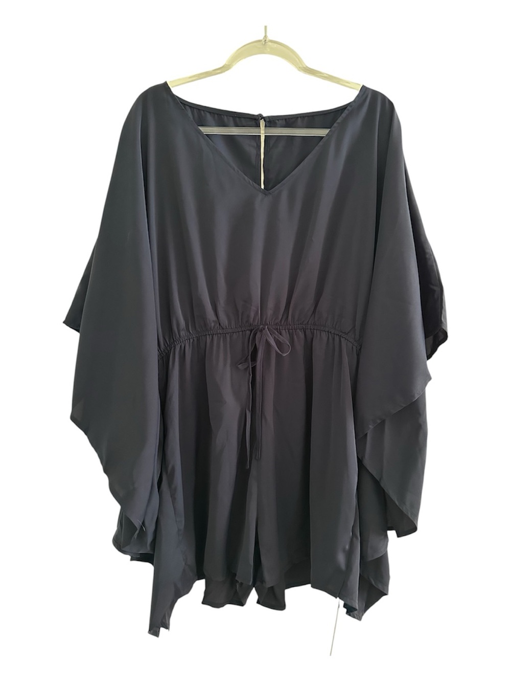 Cupshe Space Blue Kimono Sleeve Romper Flowy Boho Cover-UP - Picture 3 of 8